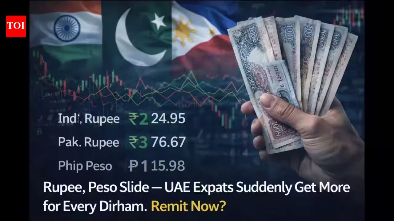 Should UAE expats remit now? Weak rupee and peso offer big gains against  Dirham, The Times of India