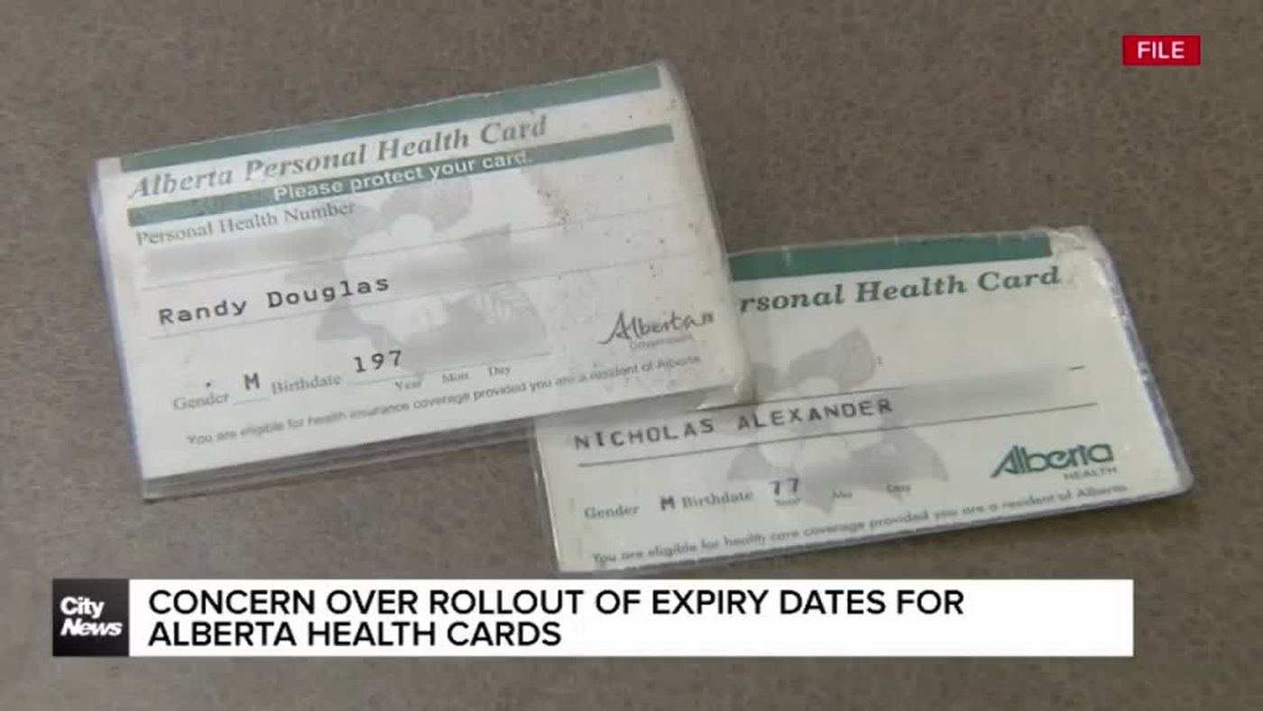Expiry dates on new Alberta health cards raising concerns