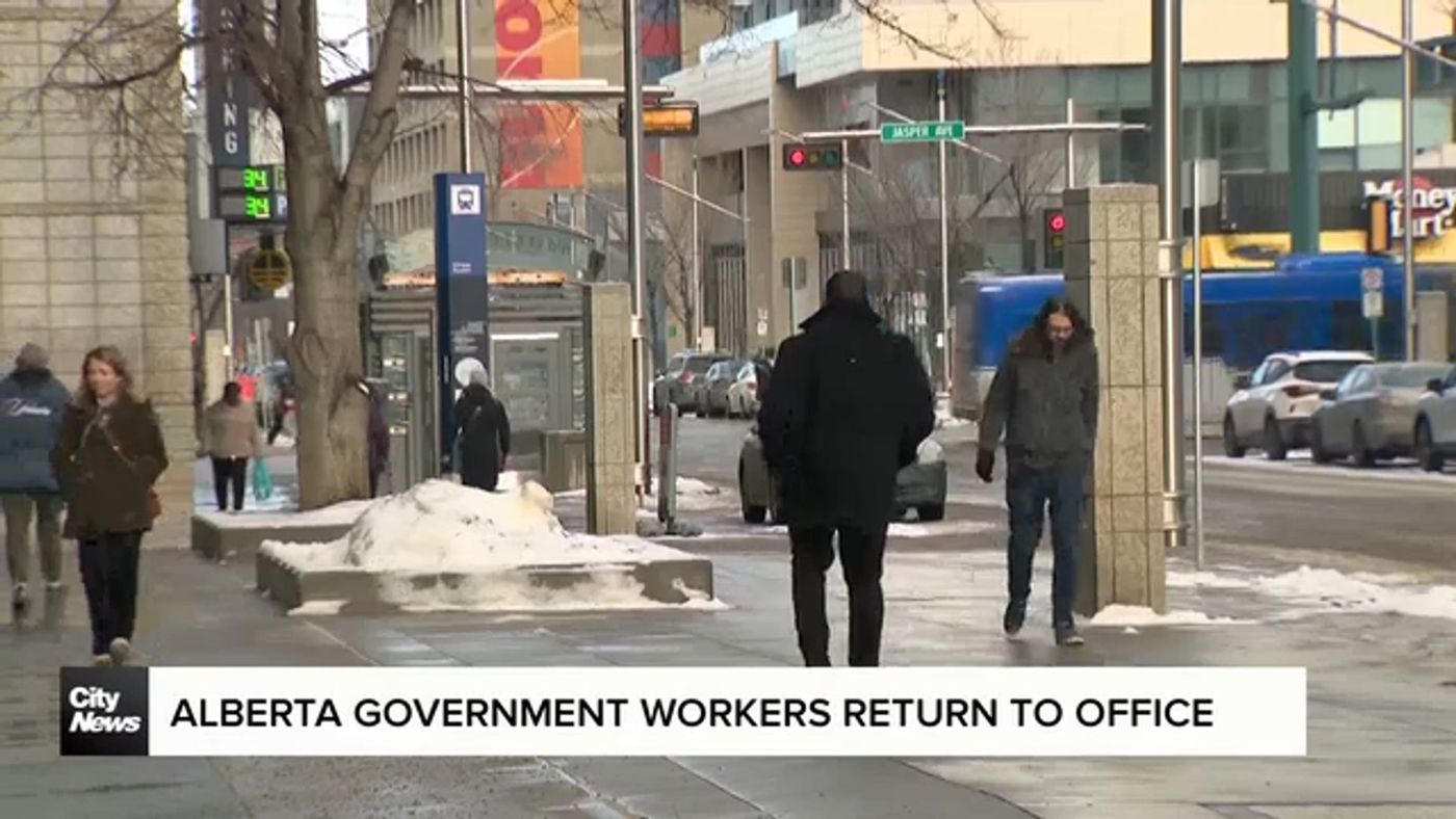 Alberta government workers return to office in Downtown Edmonton