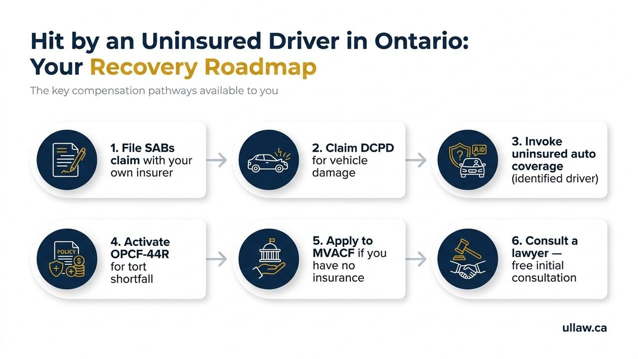 Hit by an Uninsured Driver in Ontario? Your Coverage Options