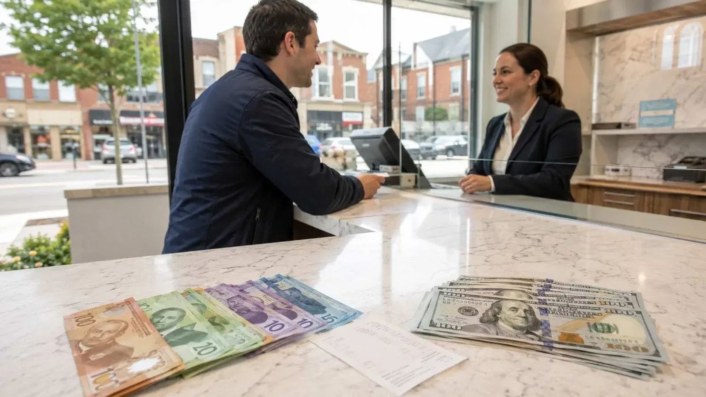 Exchanging Canadian dollars and United States dollars in Newmarket | Elysee Exchange