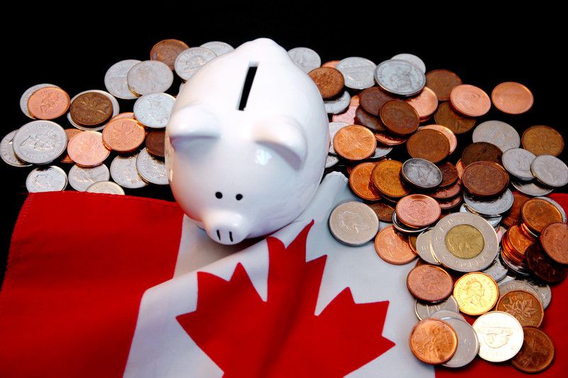 Canadian money, Piggy Bank (Can Stock) - Peter Kupovics, CPA, CMA, MBA