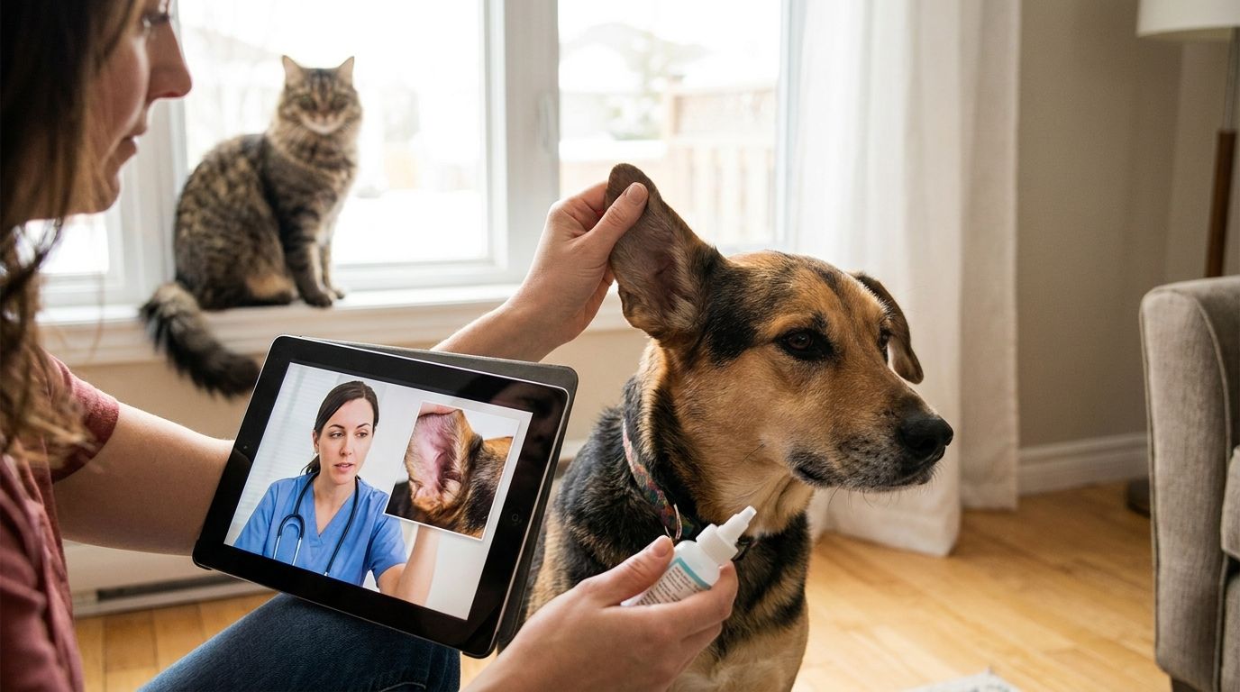 Can an Online Vet Help With a Dog or Cat Ear Infection?