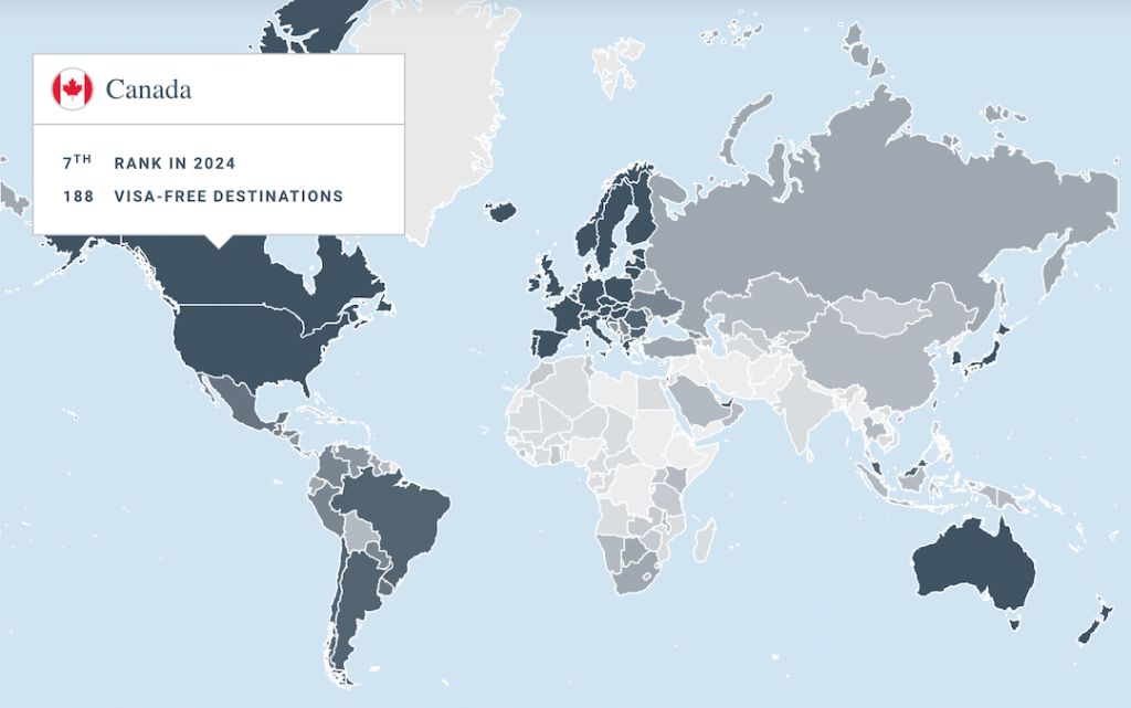 Canada Passport Ranking 2024: Full List Of Visa-Free Countries