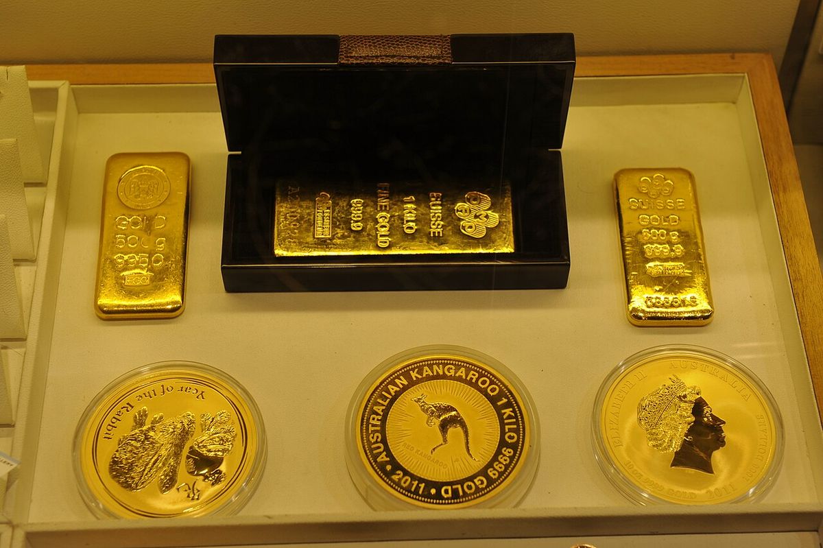 Goldmünzen + Goldbarren