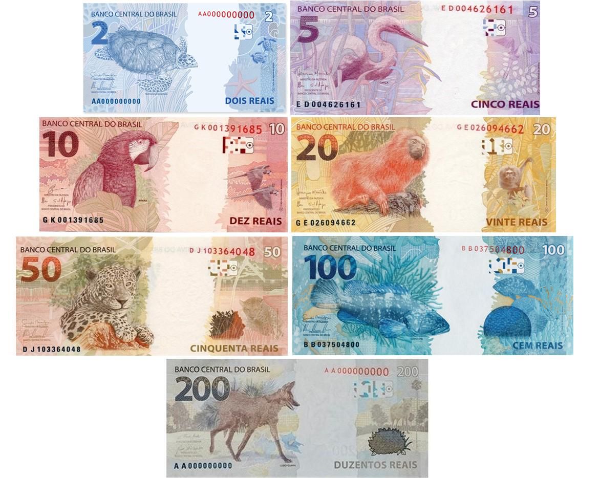 Brazilian Currency shows animals of its fauna : r/interesting