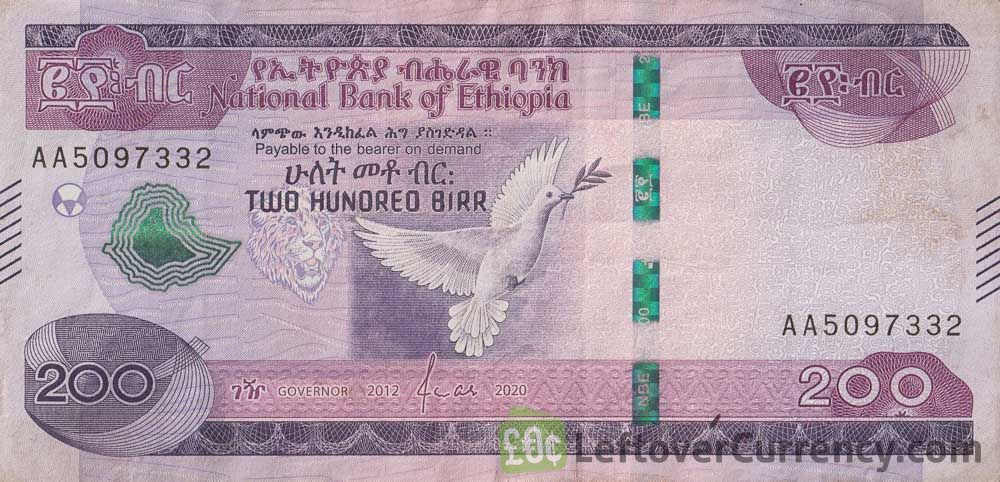 Exchange Ethiopian Birr in 3 easy steps, Leftover Currency