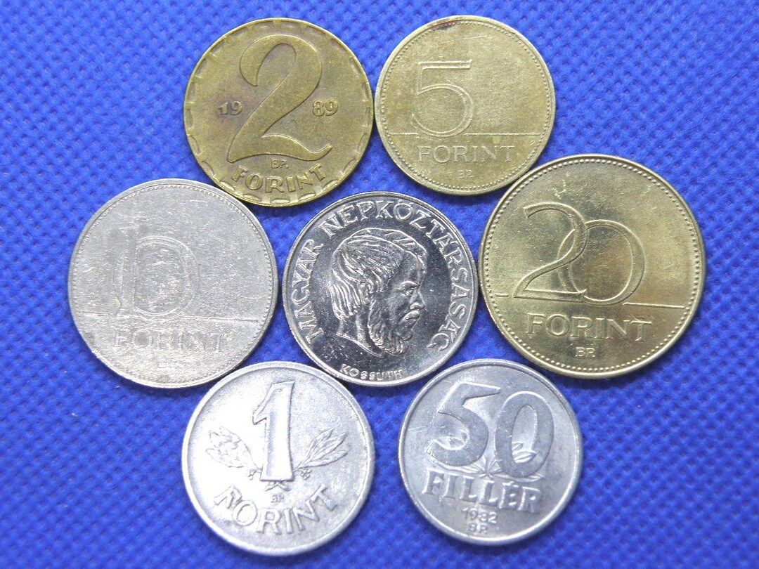 HUNGARY COIN GROUP - 7 Coins, Genuine Official Magyar - 1960's to 1990's  (OS01) - Etsy Canada