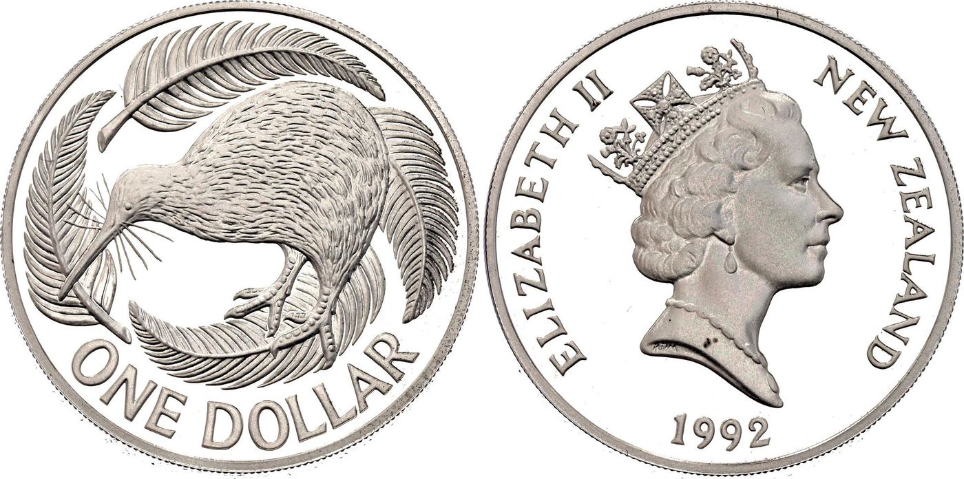 New Zealand 1 Dollar 1992 Piedfort | Katz Auction