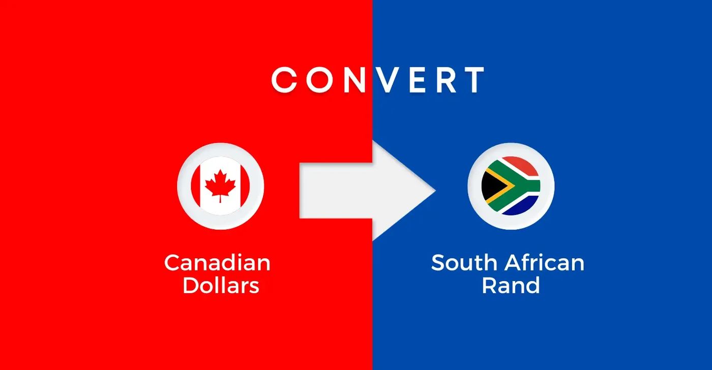 Convert Canadian Dollars to South African | CAD to ZAR