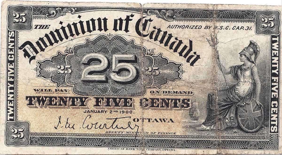Billet canadien de 0,25$, deuxième émission (1900)