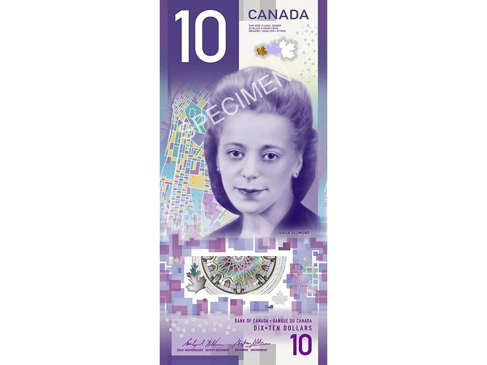Viola Desmond $10 bill voted world's best bank note | Ottawa Citizen