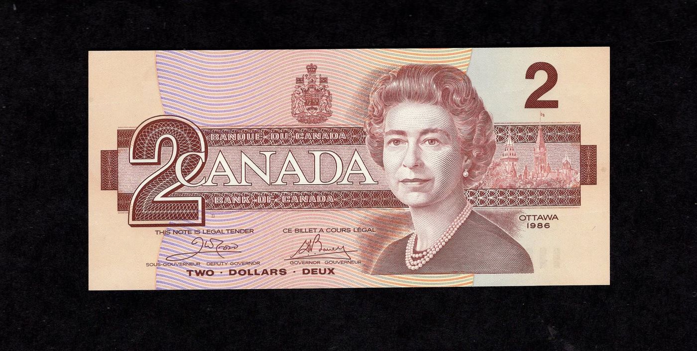 1986 Canadian 2 Dollar Bill, Etsy Canada