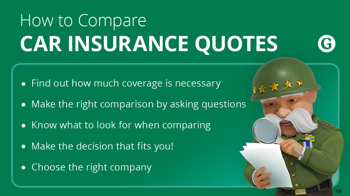 Tips On How to Compare Car Insurance Quotes, The General Insurance