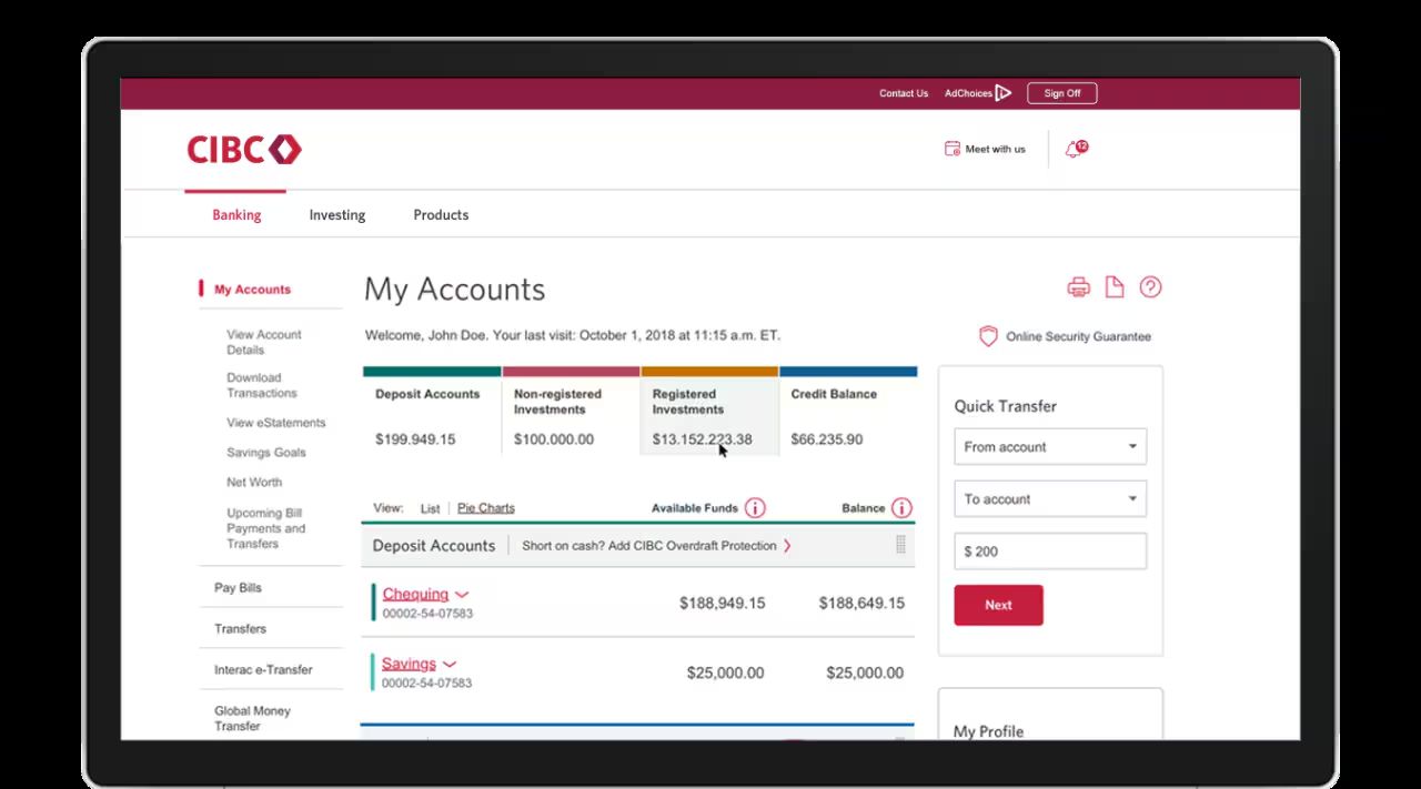 Register Your Debit or Credit Card Through Online Services | CIBC