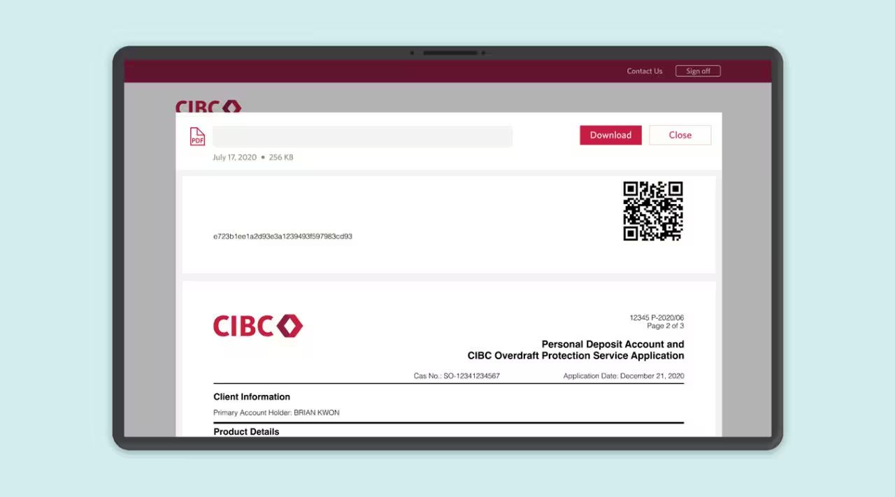 Welcome to My Documents | CIBC