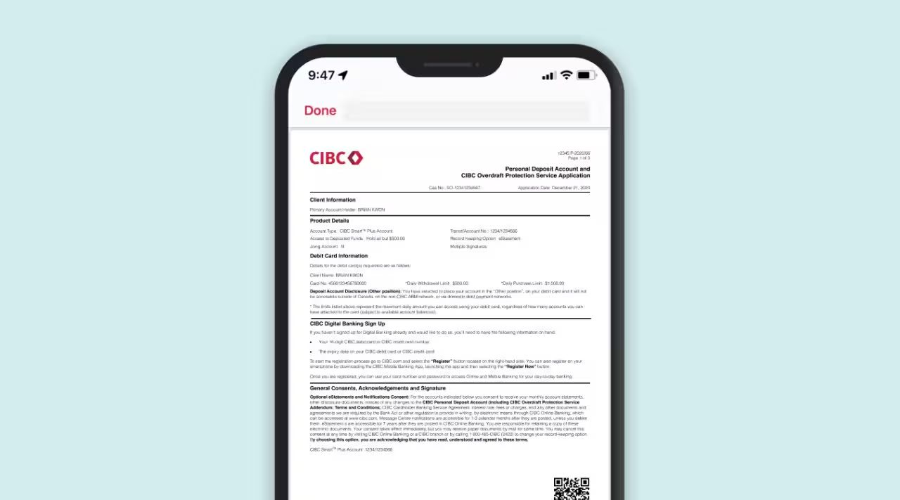 Welcome to My Documents | CIBC
