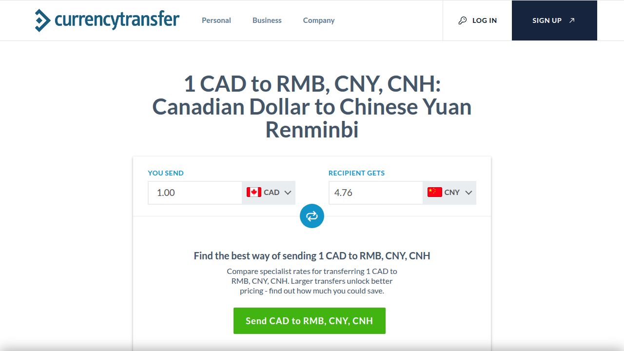 1 CAD to RMB, CNY, CNH: Convert Canadian Dollar to Chinese Yuan Renminbi