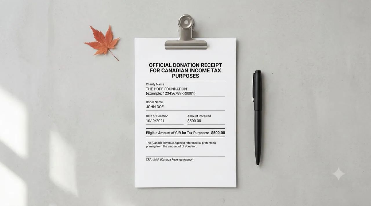 CRA Official Donation Receipt Requirements: The Complete Checklist |  Givelayer Blog