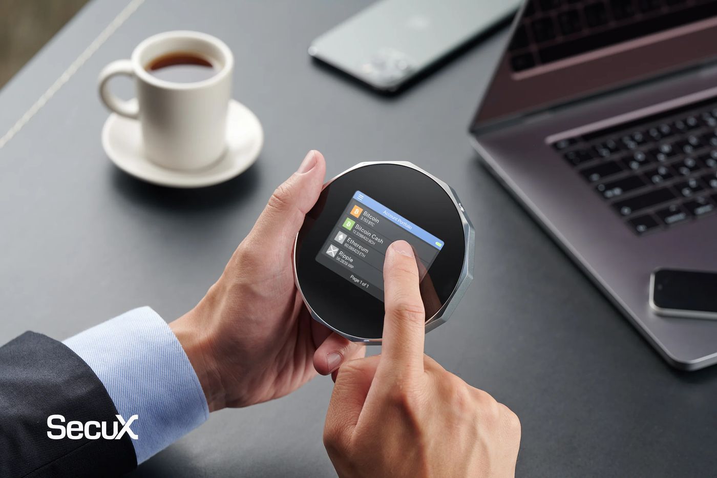 SecuX's Ultra-Slim Biometric Cold Wallet | Shield BIO Card Wallet