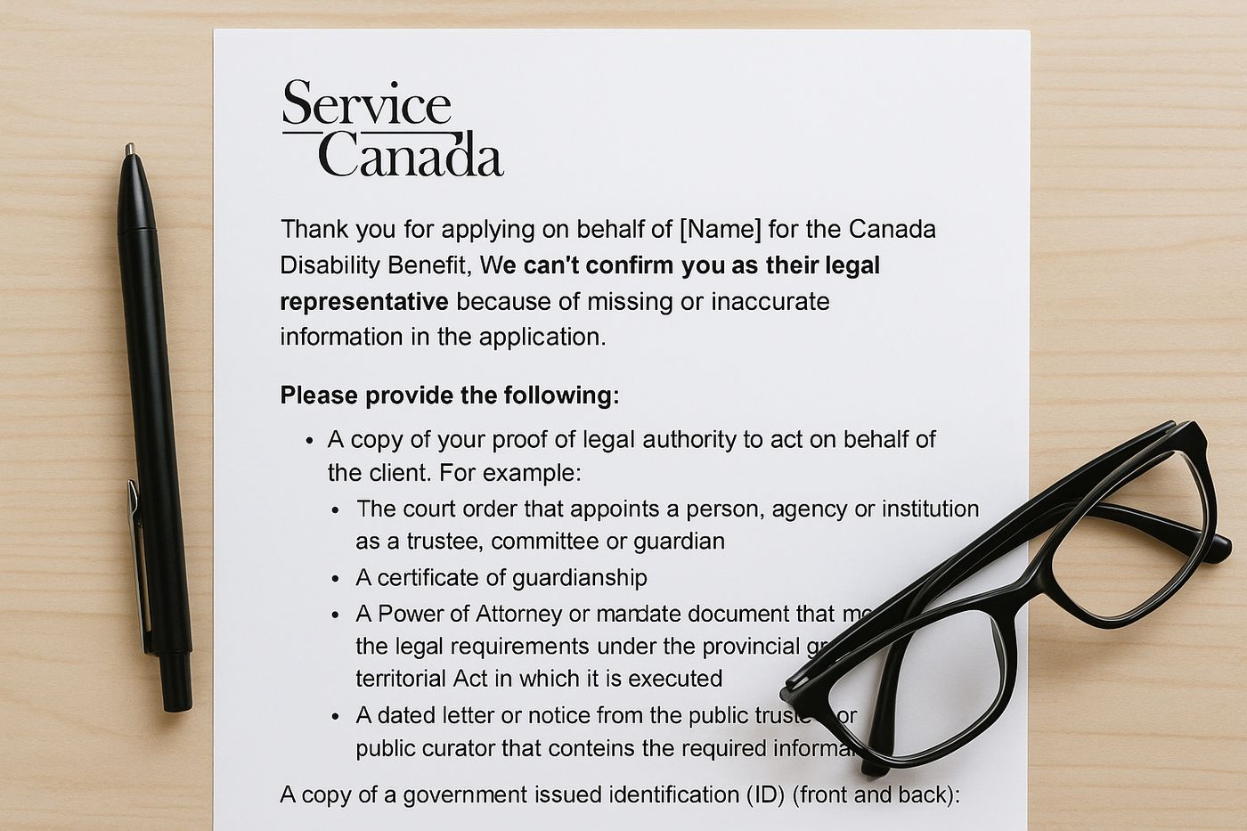 Did You Receive a Letter from Service Canada About the Canada Disability Benefit? Here's What It Means