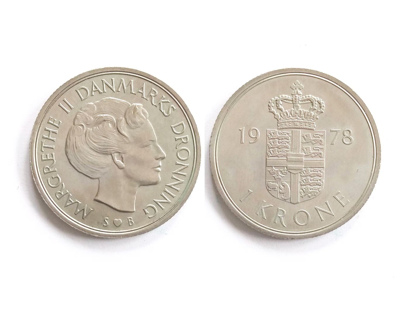 Danish 1 Krone 1973, 1974, 1975, 1976, 1977, 1978. Vintage Coin From Denmark With Queen Margrethe II. - Etsy Canada