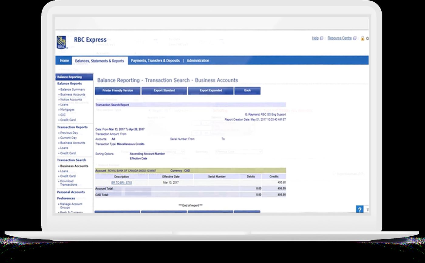 Online and Mobile Business Banking, RBC Royal Bank