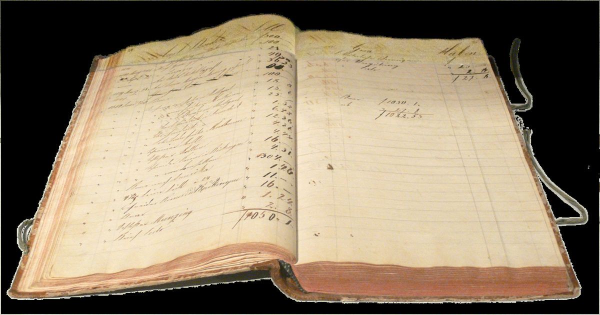 This is a german ledger from 1828