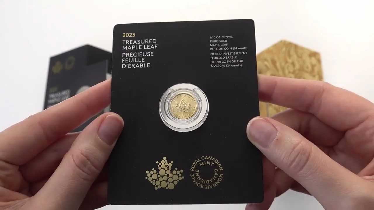 1/10 oz. 99.99% Pure Gold Coin, Treasured Gold Maple Leaf (Premium  Bullion) | The Royal Canadian Mint