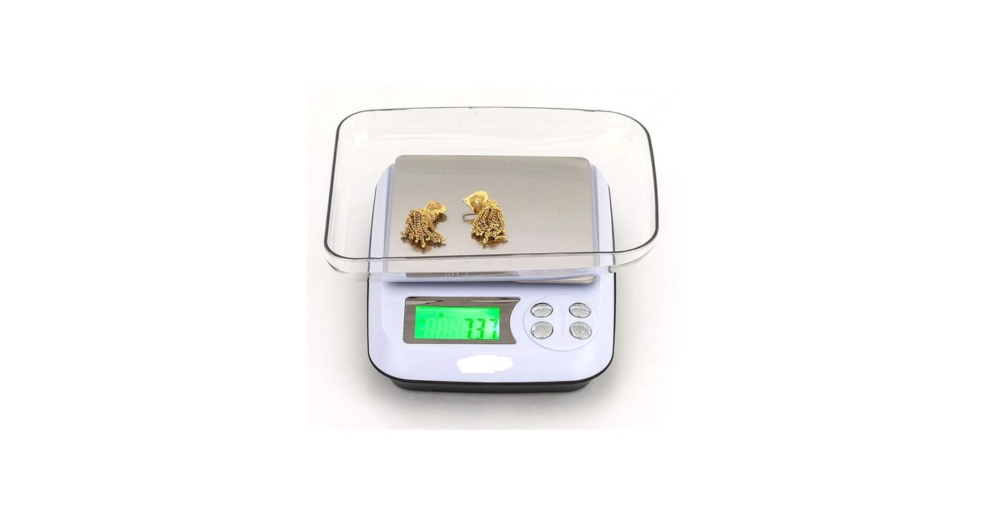 Jewellery Weighing scale-1000g x 0.01g(10mg) Digital Gold Weight Machine  with High-Accuracy for Homes & Labs
