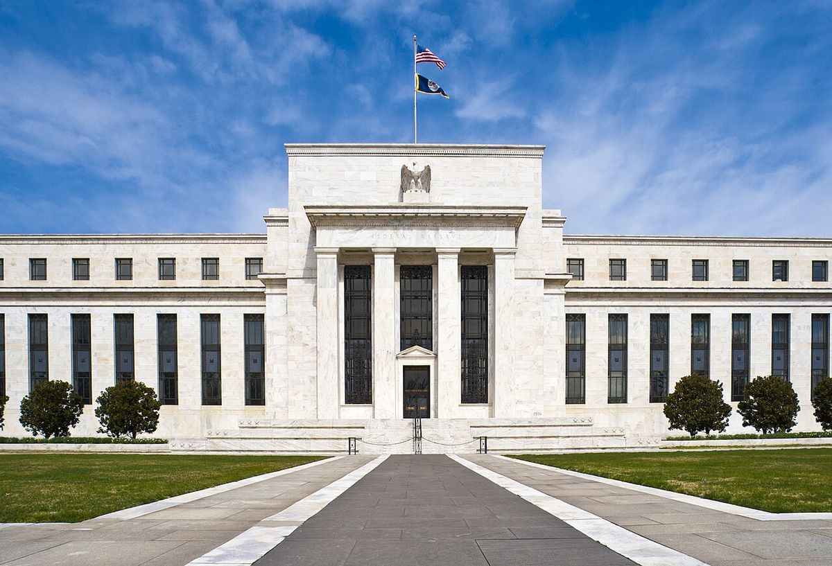 The Eccles Building of the Federal Reserve, the central banking system of the United States.