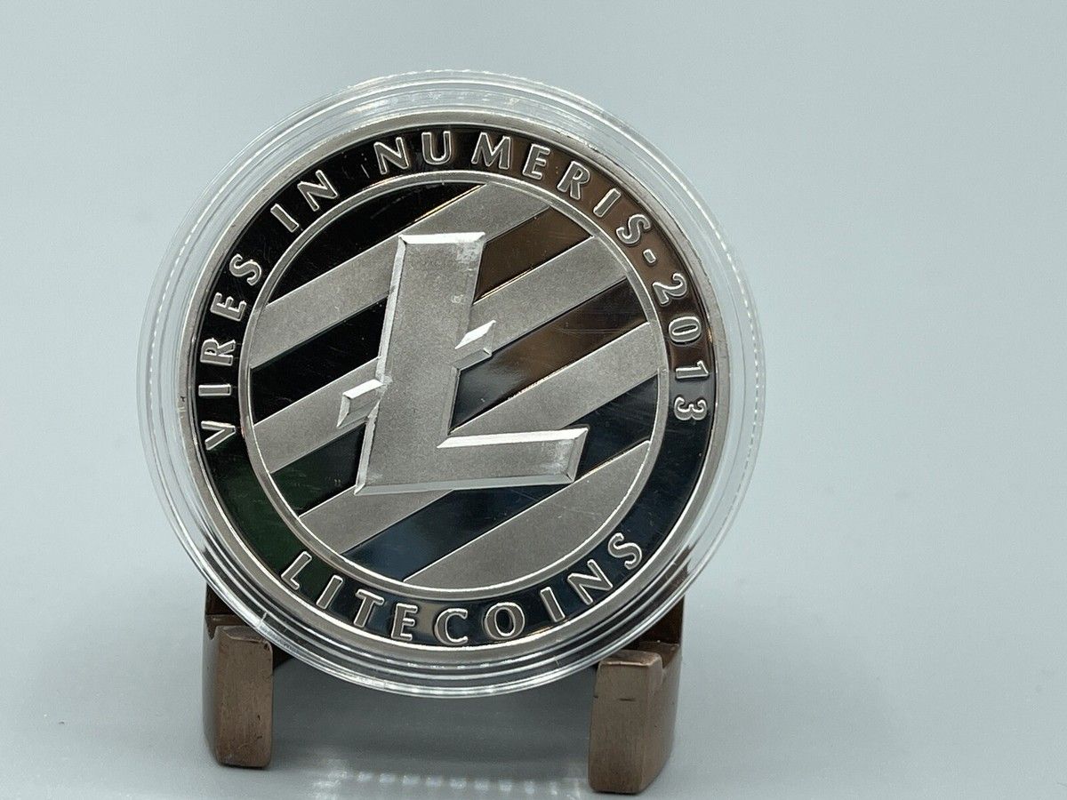 Silver Litecoin Physical Crypto Coin | Collectable Cryptocurrency You Can  HODL