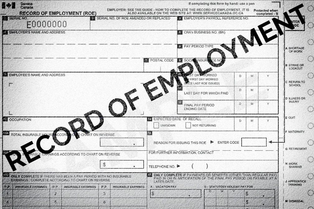 What is a Record of Employment?, Ontario Employment Law