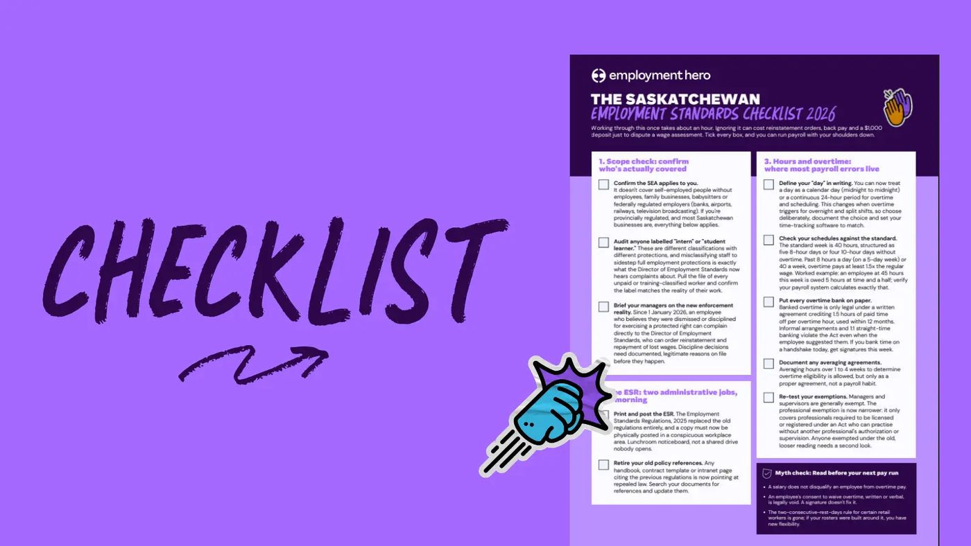 Saskatchewan Employment Standards Guide (2026 Edition) - Employment Hero  (CA)