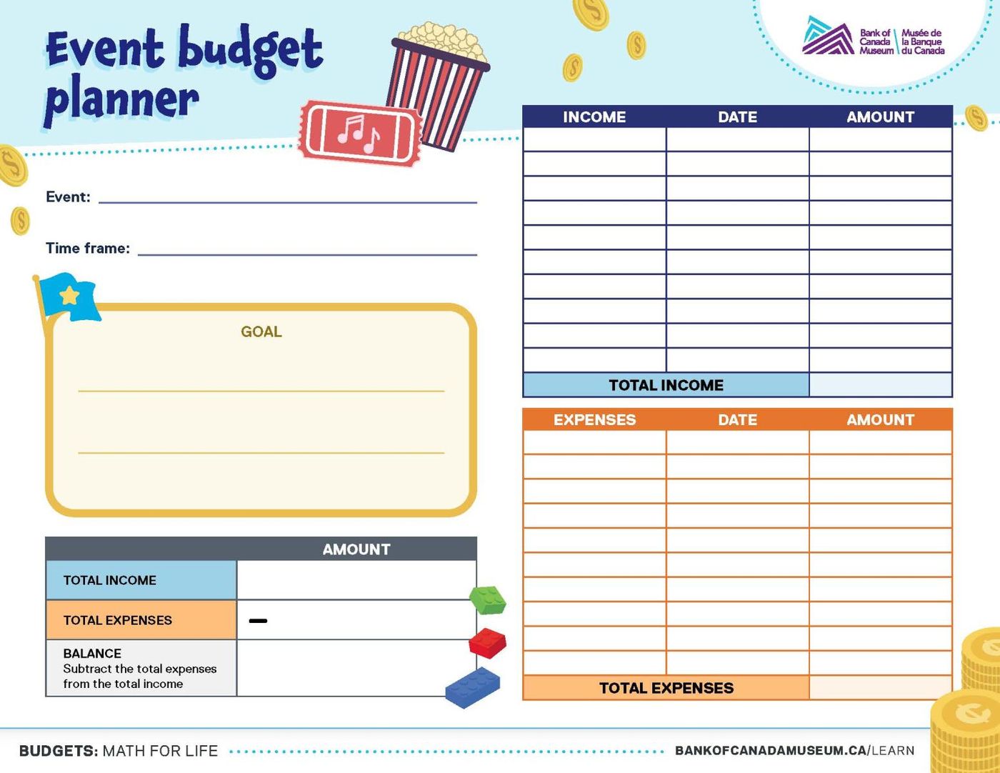 Budgets: Math for life, Bank of Canada Museum