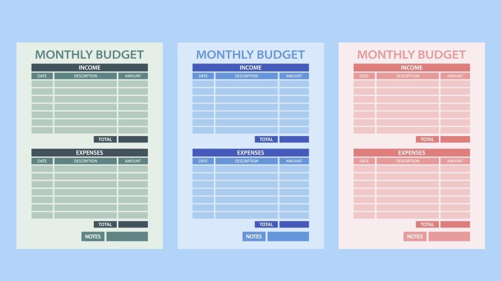 Monthly Budget Templates For Every Need | CreditAssociates®