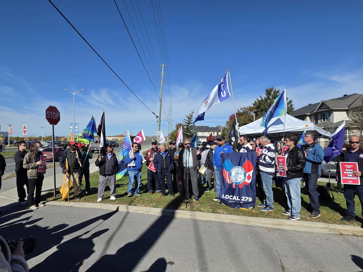 Journée nationale d'action demande à Ottawa de protéger le droit de grève, Saint-Jean