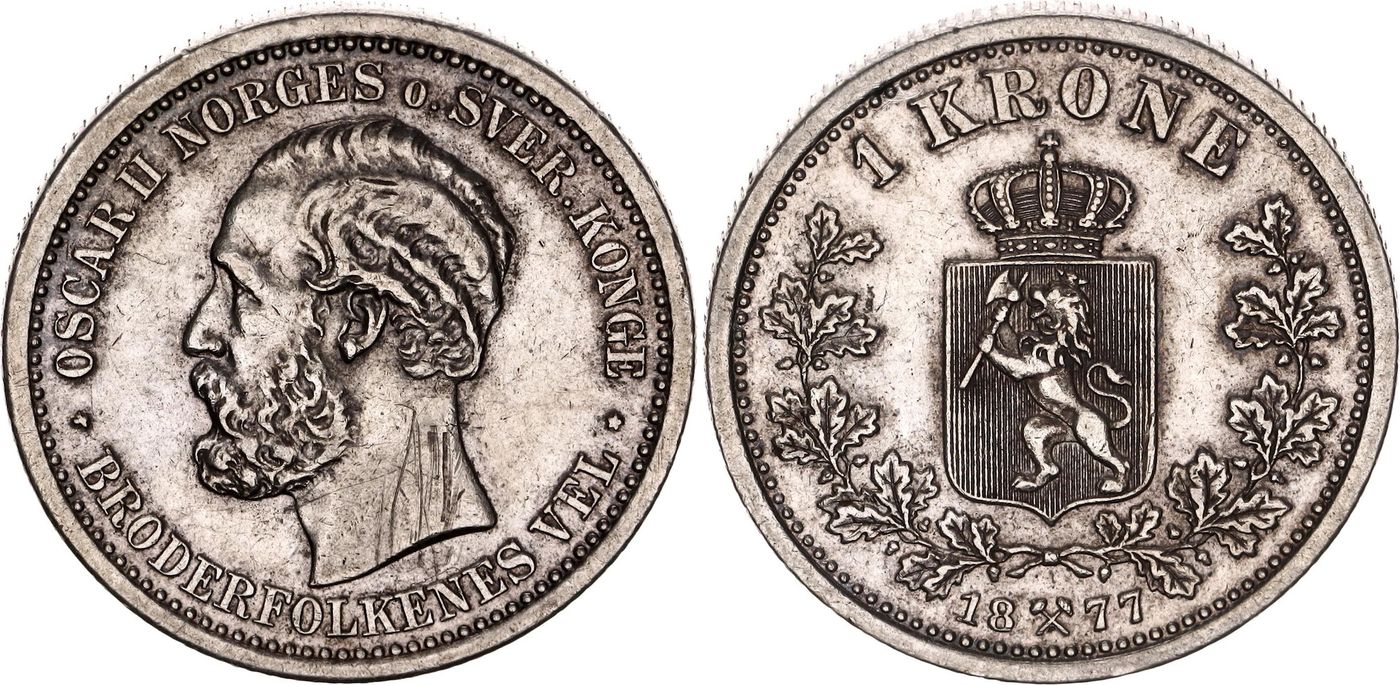 Norway 1 Krone 1877 | Katz Auction