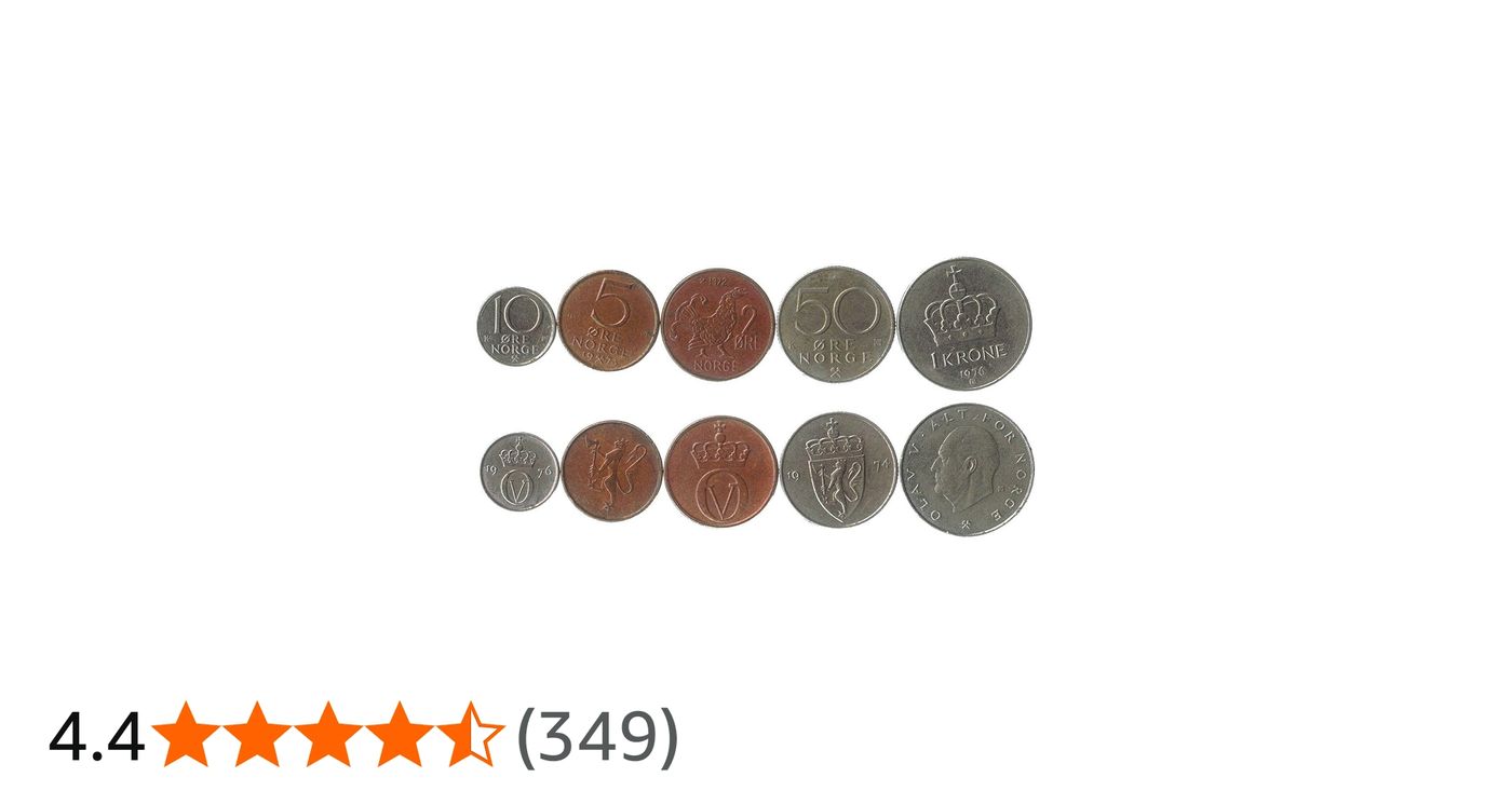 Norway 5 Mixed Coins | 1 Ore to 1 Krone | Norwegian Currency Since 1958 :  Amazon.ca: Toys & Games