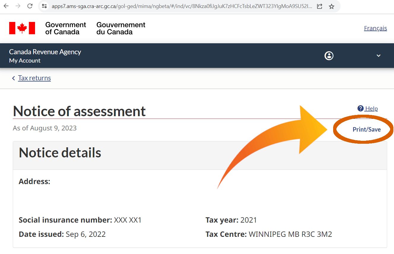 Notice of Assessment, Mackenzie Gartside & Associates