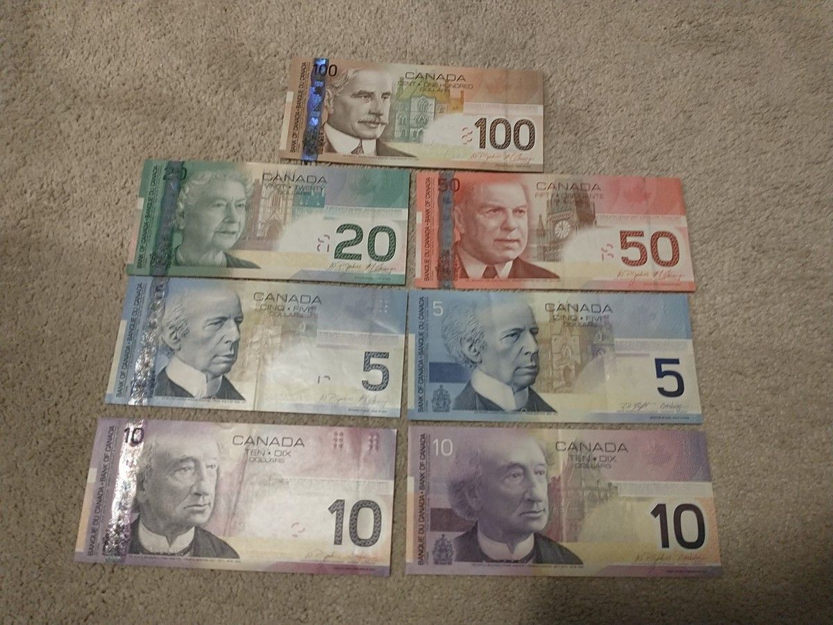 Canada 5 10 20 50 100 Dollars Paper Money 2000s Vintage Banknotes ...