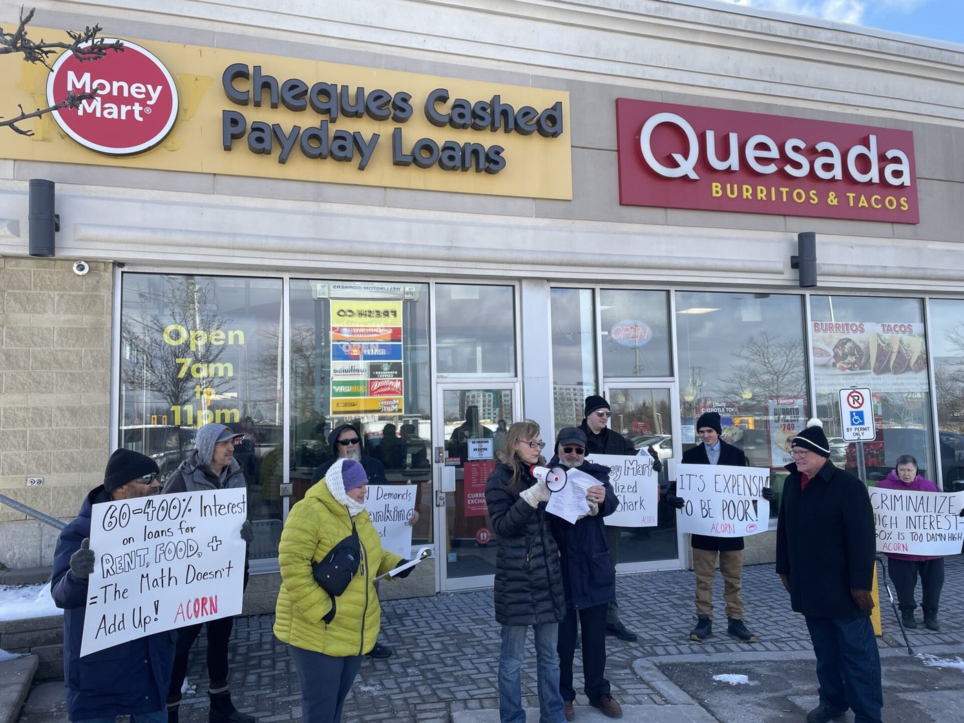 National Day of Action on Fair Banking: ACORN Targets Predatory Lenders and  Liberal MPs, ACORN Canada