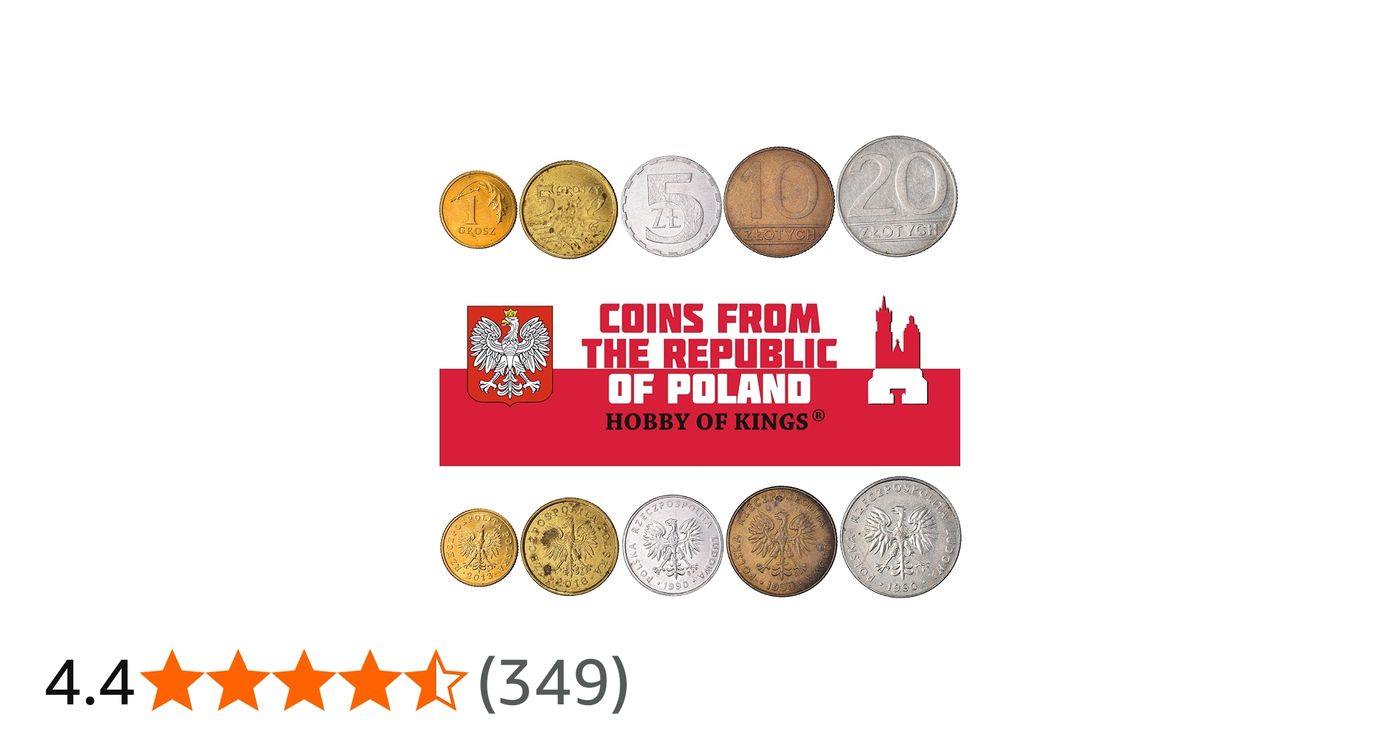 Poland 5 Mixed Coins | 1 Grosz to 10 Zlotych | Polish Currency Since 1949 :  Amazon.ca: Toys & Games
