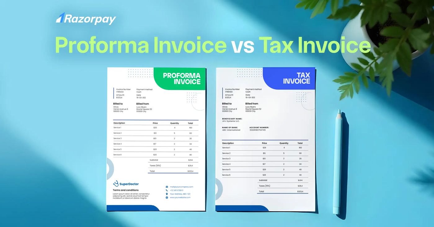 Difference Between Proforma Invoice and Tax Invoice