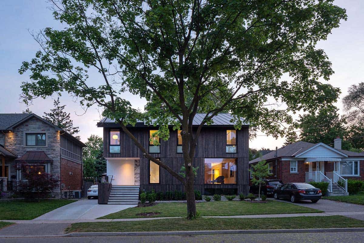 This suburban Toronto home offers a calming atmosphere connected to nature