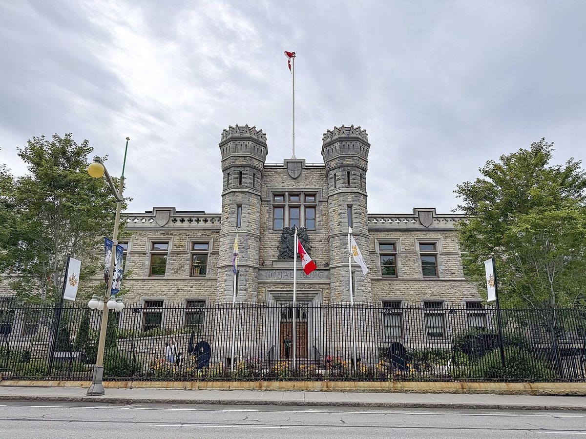 Historic Royal Canadian Mint building located at 320 Sussex Drive in Ottawa, Ontario