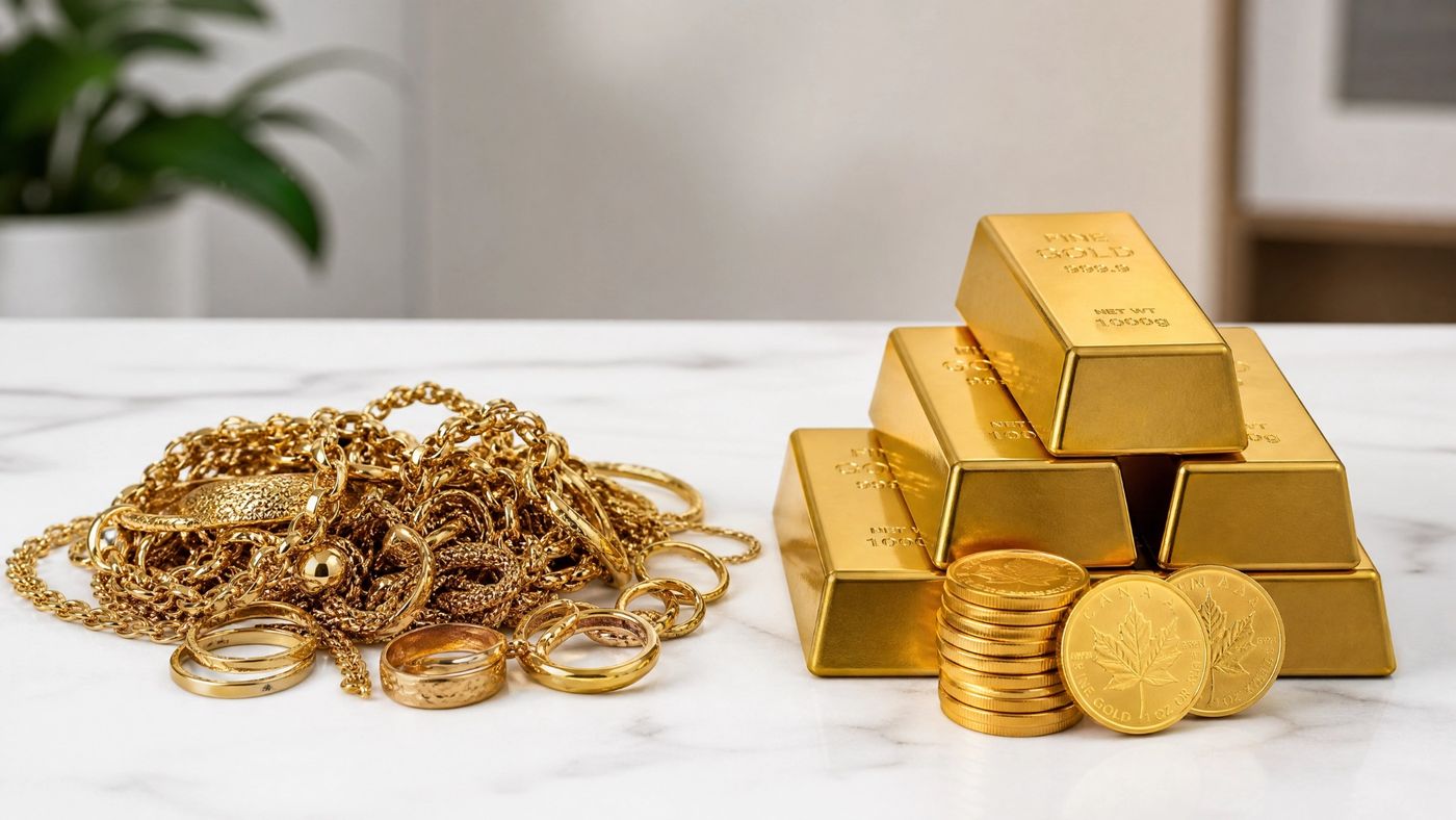 Turn Old Gold Jewelry into Bullion: Coins & Bars Guide