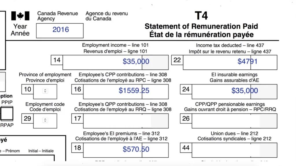 How to Prepare a T4 Slip | Madan CPA