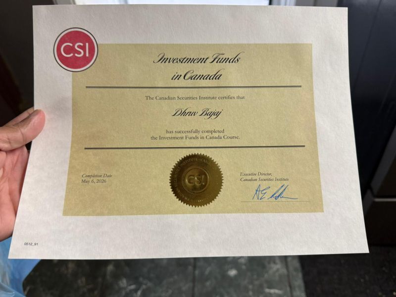 Congratulations on completing your IFC certification, Dhruv! Wishing you  continued momentum as you make new connections and explore the  op