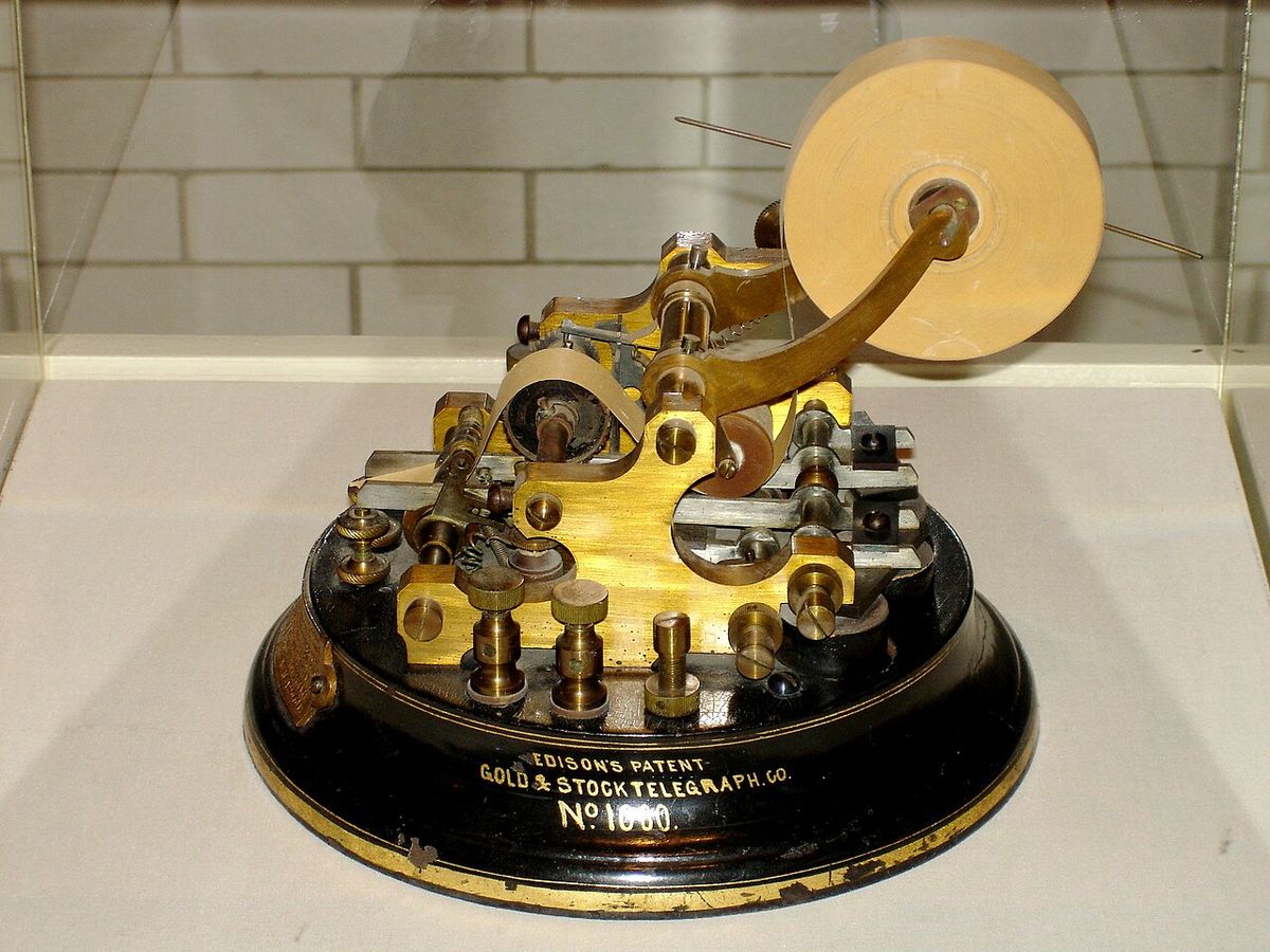 Thomas Edison Gold & Stock Telegraph, Henry Ford Museum, Dearborn, MI